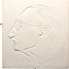 Münchener Medailleure Einseitige quadratische Biskuitporzellanplakette Gies, Ludwig -