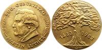 Personenmedaillen Bronzegussmedaille Luther, Martin *1483 Eisleben, +1546 Eisleben. -