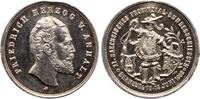 Anhalt-Bernburg, Stadt  Silbermedaille 1888 Entfernte Öse. Randfehler, vorzüglich