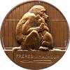 Kunstmedaillen Einseitige Bronzemedaille Thenot, F. R. -