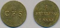 Faroe Islands 4 skilling i vare CFS, private coin for grocery items, -