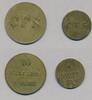 Faroe Islands 4 og 16 skilling i vare C F Siemsen, private coin for grocery items, 2 coins, -
