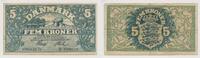 Denmark 5 kroner 1922 SS 113,00 EUR  + 7,00 EUR frais d'envoi