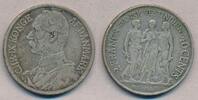 Danish West Indies 1905 Christian IX, 2 francs, Dansk Vestindien, 40 cents, TTB