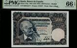 Spain 500 Pesetas 1951 Scarce in this quality! PMG 66 EPQ. 450,00 EUR  + 15,00 EUR frais d'envoi