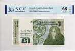 Ireland Republic One Pound Certified by NCV, a new Spanish certifier known for quality certifications. -