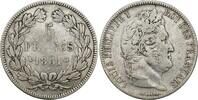 France 5 Francs Louis-Philippe Tranche en creux -