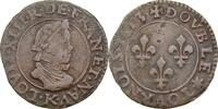 France Double Tournois Louis XIII -