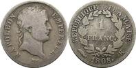 France 1 Franc 1808 Bordeaux Premier Empire SS 85,00 EUR prix TTC + 10,00 EUR frais d'envoi