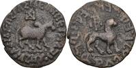 Indo-Scythe Drachme de bronze Azès -