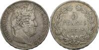 France 5 Francs Louis-Philippe I Tranche en relief -