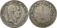 France 5 Francs Louis-Philippe I Tranche en creux -