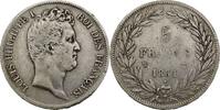 France 5 Francs Louis-Philippe I Tranche en creux -