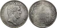 France 5 Francs Louis-Philippe I Tranche en creux -
