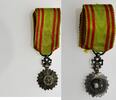 Tunisie Medaille Miniature Nichan Iftikhar AL SADIQ BEY Medaille ordre décoration -