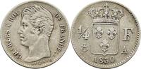 France 1/4 de Franc Charles X -