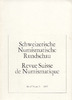 PERIODICALS - SCHWEIZERISCHE NUMISMATISCHE RUNDSCHAU - REVUE SUISSE DE NUMISMATIQUE 51, 1972 -