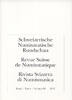 PERIODICALS - SCHWEIZERISCHE NUMISMATISCHE RUNDSCHAU - REVUE SUISSE DE NUMISMATIQUE 89, 2010 -