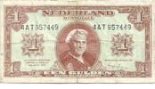 Netherlands 1 Gulden Wilhelmina / Muntbiljet -