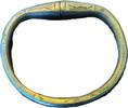 West- Africa Primitive Money Decorated Metal Arm Ring - possibly silver; untested -
