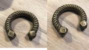 Antique African Monetary Bracelet. Wave Manilla. -