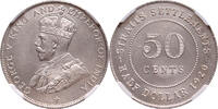 Straits Settlements 50 cents 1920 1920 George V Straits Settlements NGC ... 550,00 EUR  + 15,00 EUR frais d'envoi