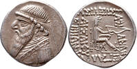 Parthian Empire AR Drachm Mithradates II, Rhagae, 123-88 BC -