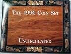 World Coins  1990 Australian Mint Set Scarce 8 UNC Coins in a case desgined by an Aboriginal 8 SPL Coins