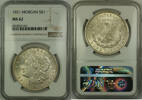 USA $1 Coin 1921 Morgan Silver Dollar  NGC MS-62 (15a) NGC MS-62 84,96 EUR  + 21,47 EUR frais d'envoi