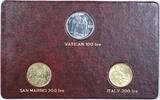 European Coins 1981 FAO World Food Day October 16 Album Insert Vatican San Marino Italy Lire -