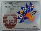 World Coins 2001 Centenary of the Federation Australia Uncirculated Six Coin Set -