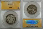 USA Half Dollar Barber Silver ANACS VG-8, Very Good Coin -