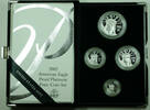 Bullion American Eagle Platinum Proof 4 Coin Set in Box w/ COA -