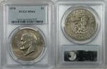 USA $1 Coin Eisenhower Ike Dollar PCGS MS64 (BR-39 J) -