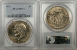 USA $1 Coin Eisenhower Ike Dollar PCGS MS64 (BR-40 A) -