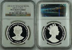 Weltmünzen Crown 2000 Gibraltar Silver Proof Coin, NGC PF-69 UC, Elizabeth, Queen Mother -