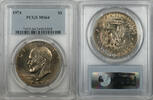 USA $1 Coin Eisenhower Ike Dollar PCGS MS64 (BR-40 G) -