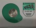 World Coins 1977 Solomon Islands BU Commemorative Dollar Coin W/Stamp in First Day Cover -