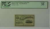Banknoten Cent May 1 25c Obsolete Currency Eaton Burnett's Baltimore MD PCGS VF-35 -