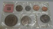 World Coins 1971 New Zealand Uncirculated Coin Set In Original Case -