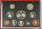 European Coins 1997 United Kingdom DELUXE Proof Set, GEM Coins, 10 Coins Total, NO Box, W/ COA -