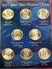 USA 1 Dollar & D United States Presidential UNC Set $ Coins Broken Wooden Box -