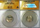 Weltmünzen Kreuzer Austria 6K Six Silver Coin ANACS MS-60 Details Cleaned -