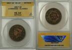 USA Cent Coronet Head One 1C ANACS VG 10 Details Corroded Cleaned -