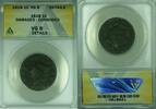 USA Large Cent Coronet Head ANACS VG-8 Details Damaged-Corroded (41) -