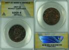 USA Large Cent Coronet Head ANACS GOOD-4 Details Heavily Corroded (41) -