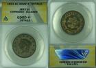 USA Large Cent Coronet Head ANACS GOOD-4 Details Corroded-Cleaned (41) -