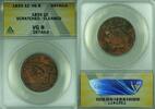 USA Large Cent Coronet Head ANACS VG-8 Details Scratched-Cleaned (41) -