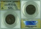 USA Large Cent Coronet Head ANACS VF-20 Details Corroded-Cleaned (42A) -