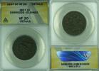 USA Large Cent Coronet Head ANACS VF-20 Details Corroded-Cleaned (42B) -